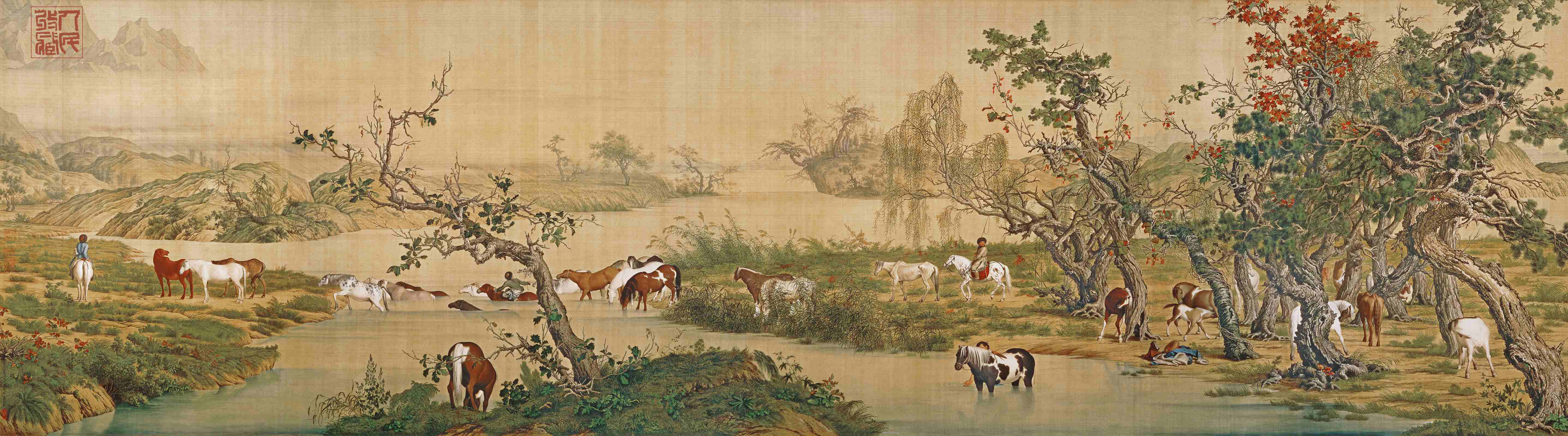 百駿圖-湖畔舒閑