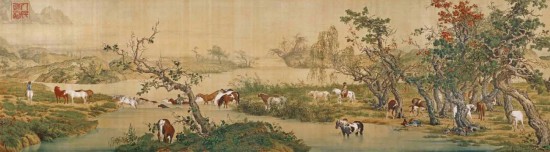 百駿圖-湖畔舒閑